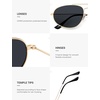 image:imageSOJOS Metal Frame Aviator Sunglasses for Men amp Women Ultra Lightweight Vintage Oversized 90s Shades SJ1278GoldGrey