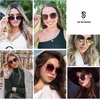image:imageSOJOS Mirrored Flat Lens Fashion Sunglasses for Women SJ1085GoldGold Pink