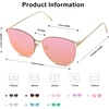 image:imageSOJOS Mirrored Flat Lens Fashion Sunglasses for Women SJ1085GoldGold Pink