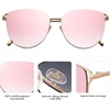 image:imageSOJOS Mirrored Flat Lens Fashion Sunglasses for Women SJ1085GoldPink