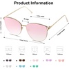 image:imageSOJOS Mirrored Flat Lens Fashion Sunglasses for Women SJ1085GoldPink