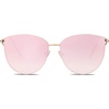 image:imageSOJOS Mirrored Flat Lens Fashion Sunglasses for Women SJ1085GoldPink