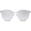 image:imageSOJOS Mirrored Flat Lens Fashion Sunglasses for Women SJ1085SilverSilver