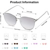 image:imageSOJOS Mirrored Flat Lens Fashion Sunglasses for Women SJ1085SilverSilver