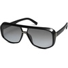 image:imageSOJOS Oversized Aviator Sunglasses Womens Trendy 70s Retro Polarized Trendy Womens UV 400 Shades SJ2304BlackGrey Grading Lens