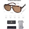 image:imageSOJOS Oversized Aviator Sunglasses Womens Trendy 70s Retro Polarized Trendy Womens UV 400 Shades SJ2304TortoiseBrown Lens