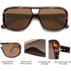 image:imageSOJOS Oversized Aviator Sunglasses Womens Trendy 70s Retro Polarized Trendy Womens UV 400 Shades SJ2304TortoiseBrown Lens