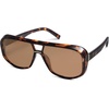image:imageSOJOS Oversized Aviator Sunglasses Womens Trendy 70s Retro Polarized Trendy Womens UV 400 Shades SJ2304TortoiseBrown Lens