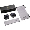 image:imageSOJOS Polarized Sunglasses for Men Women Retro Aviator Square Goggle Classic Alloy Frame HERO SJ1126C1 Gold FrameBlack RimGradient Grey Lens