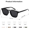 image:imageSOJOS Polarized Sunglasses for Women Men Classic Large Vintage Style ShadesBlackGrey