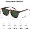 image:imageSOJOS Polarized Sunglasses for Women Men Classic Large Vintage Style ShadesBrown TortoiseGreen