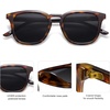 image:imageSOJOS Polarized Sunglasses for Women Men Classic Large Vintage Style ShadesBrown TortoiseGrey