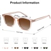 image:imageSOJOS Polarized Sunglasses for Women Men Classic Large Vintage Style ShadesBrownGradient Brown