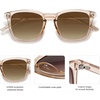 image:imageSOJOS Polarized Sunglasses for Women Men Classic Large Vintage Style ShadesClearBrown