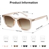 image:imageSOJOS Polarized Sunglasses for Women Men Classic Large Vintage Style ShadesClearBrown