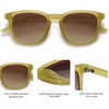 image:imageSOJOS Polarized Sunglasses for Women Men Classic Large Vintage Style ShadesGreenBrown