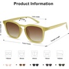 image:imageSOJOS Polarized Sunglasses for Women Men Classic Large Vintage Style ShadesGreenBrown