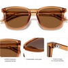 image:imageSOJOS Polarized Sunglasses for Women Men Classic Large Vintage Style ShadesLight Crystal BrownBrown