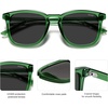 image:imageSOJOS Polarized Sunglasses for Women Men Classic Large Vintage Style ShadesLight Crystal GreenGrey