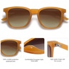 image:imageSOJOS Polarized Sunglasses for Women Men Classic Large Vintage Style ShadesOrangeBrown