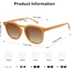image:imageSOJOS Polarized Sunglasses for Women Men Classic Large Vintage Style ShadesOrangeBrown
