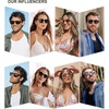 image:imageSOJOS Polarized Sunglasses for Women Men Classic Large Vintage Style ShadesTortoiseGradient Brown