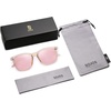 image:imageSOJOS Polarized Sunglasses for Women Men Classic Large Vintage Style ShadesTransparent BrownPink