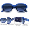 image:imageSOJOS Rectangle Sunglasses for Women Vintage Trendy Outdoor Travel Sun Glasses Square Frame SJ2218Blue FramePurple Lens