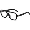image:imageSOJOS Retro Aviator Square Blue Light Blocking Glasses for Women MenTrendy Computer Frame Eyewear SJ5438Black