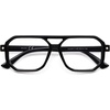 image:imageSOJOS Retro Aviator Square Blue Light Blocking Glasses for Women MenTrendy Computer Frame Eyewear SJ5438Black