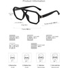 image:imageSOJOS Retro Aviator Square Blue Light Blocking Glasses for Women MenTrendy Computer Frame Eyewear SJ5438Black