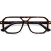 image:imageSOJOS Retro Aviator Square Blue Light Blocking Glasses for Women MenTrendy Computer Frame Eyewear SJ5438Tortoise