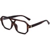 image:imageSOJOS Retro Aviator Square Blue Light Blocking Glasses for Women MenTrendy Computer Frame Eyewear SJ5438Tortoise