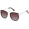 image:imageSOJOS Retro Aviator Square Polarized Sunglasses For Women MenVintage Womens Sun Glasses Shades UV400 SJ2180BlackBrown Grading