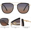 image:imageSOJOS Retro Aviator Square Polarized Sunglasses For Women MenVintage Womens Sun Glasses Shades UV400 SJ2180BlackBrown Grading Grey
