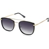 image:imageSOJOS Retro Aviator Square Polarized Sunglasses For Women MenVintage Womens Sun Glasses Shades UV400 SJ2180BlackGrey Grading