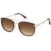 image:imageSOJOS Retro Aviator Square Polarized Sunglasses For Women MenVintage Womens Sun Glasses Shades UV400 SJ2180Dark TortoiseBrown Grading