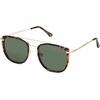 image:imageSOJOS Retro Aviator Square Polarized Sunglasses For Women MenVintage Womens Sun Glasses Shades UV400 SJ2180TortoiseGreen