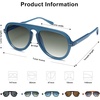 image:imageSOJOS Retro Aviator Sunglasses Womens Mens Vintage Plastic Frame Shades Lentes De Sol Para Mujer SJ2255Blue