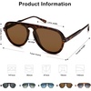 image:imageSOJOS Retro Aviator Sunglasses Womens Mens Vintage Plastic Frame Shades Lentes De Sol Para Mujer SJ2255Brown
