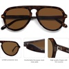 image:imageSOJOS Retro Aviator Sunglasses Womens Mens Vintage Plastic Frame Shades Lentes De Sol Para Mujer SJ2255Brown