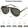image:imageSOJOS Retro Aviator Sunglasses Womens Mens Vintage Plastic Frame Shades Lentes De Sol Para Mujer SJ2255Demi