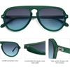 image:imageSOJOS Retro Aviator Sunglasses Womens Mens Vintage Plastic Frame Shades Lentes De Sol Para Mujer SJ2255Green