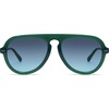 image:imageSOJOS Retro Aviator Sunglasses Womens Mens Vintage Plastic Frame Shades Lentes De Sol Para Mujer SJ2255Green
