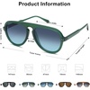 image:imageSOJOS Retro Aviator Sunglasses Womens Mens Vintage Plastic Frame Shades Lentes De Sol Para Mujer SJ2255Green