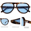 image:imageSOJOS Retro Aviator Sunglasses Womens Mens Vintage Plastic Frame Shades Lentes De Sol Para Mujer SJ2255Light Blue