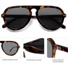 image:imageSOJOS Retro Aviator Sunglasses Womens Mens Vintage Plastic Frame Shades Lentes De Sol Para Mujer SJ2255TortoiseGrey
