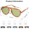 image:imageSOJOS Retro Aviator Sunglasses Womens Mens Vintage Plastic Frame Shades Lentes De Sol Para Mujer SJ2255Yellow