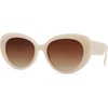 image:imageSOJOS Retro Cat Eye Polarized Sunglasses Womens Vintage Shades Trendy Designer Sun Glasses UV Protection SJ2261CreamBrown