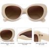 image:imageSOJOS Retro Cat Eye Polarized Sunglasses Womens Vintage Shades Trendy Designer Sun Glasses UV Protection SJ2261CreamBrown